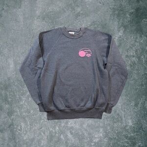 Vintage 80s Bassett-Walker 1000 Islands New York Gray Crewneck Sz Medium